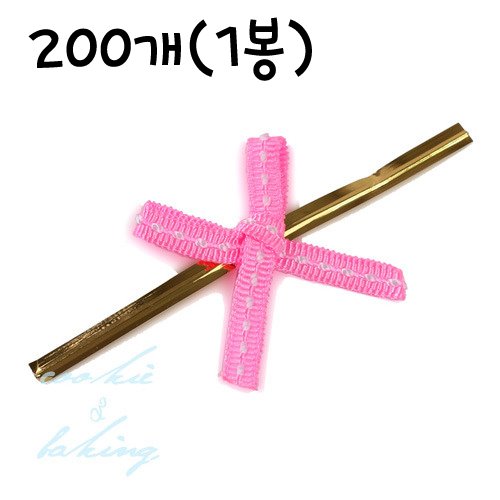 스티치 타이(핑크) - 200개(1봉)