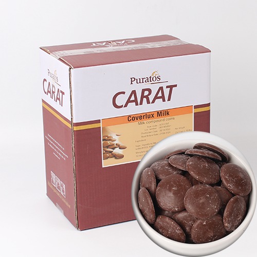 [대용량] 카랏 커버럭스 코팅 초콜릿(밀크) - 10kg (1박스)
