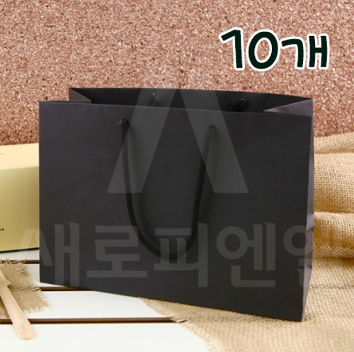 블랙 초콜릿 종이쇼핑백 (6호) - 10개