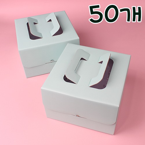 이지핸들 민트 케익상자 2호 - 50개(받침별도)