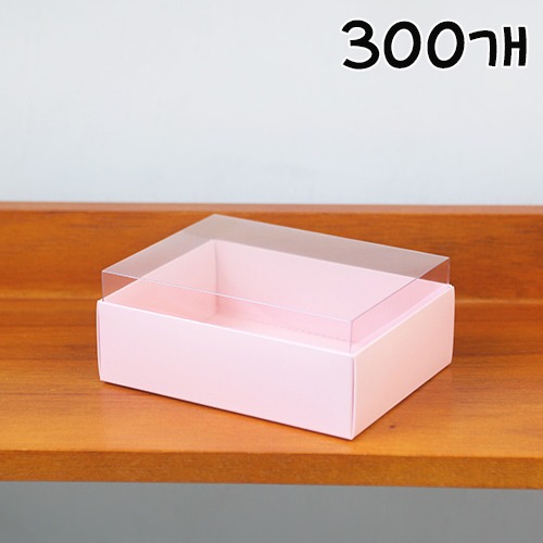 [칸막이포함] 1013 클리어 투명 마카롱상자 핑크(다용도상자,마카롱6구) 중 - 300개