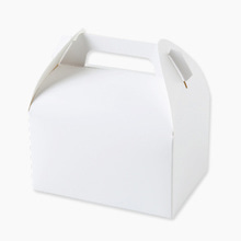 백색무지 조각케익상자(생크림박스,손잡이상자) 중 - 1개 155x110x90
