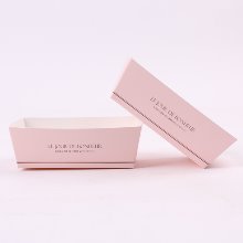 핑크 미니버거 트레이(조각 샌드위치 포장,모닝빵 포장) - 5개 65x110x45