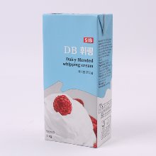 선인 DB휘핑크림 - 1L(동물성+식물성 생크림,휘핑크림,무가당)