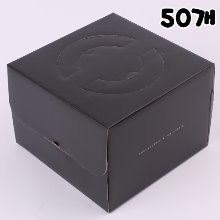 무광 올블랙 케익상자(높이150mm) - 3호 - 50개(받침별도)