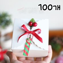 화이트 레이스 선물상자(소) - 100개 90x90x50