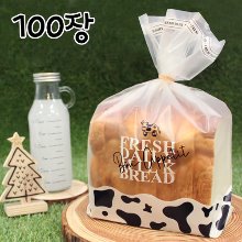 젖소 우유식빵봉투(각실링봉투) - 100장