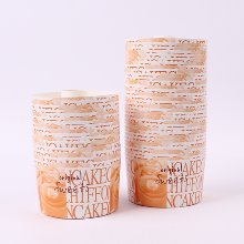 원형 쉬폰컵(쉬폰케익컵,베이킹컵) 소 - 100개(뚜껑 포함)