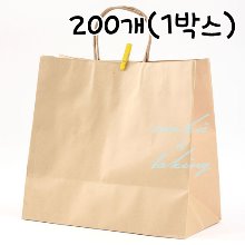 크라프트 종이쇼핑백(트위스트) 대 - 200개(1박스) 320x160x293