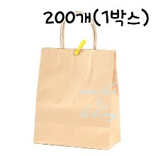 크라프트 종이쇼핑백(트위스트) 소 - 200개(1박스) 220x120x270