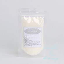 화이트 논파레일 스프링클 - 100g (흰구슬,좁쌀)