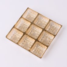 초콜릿속지(초콜릿내피) 9구(금색) - 1장(정사각형)