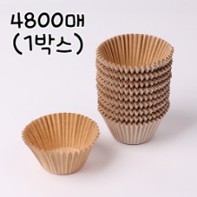 [대용량] 일성 크라프트 코팅 머핀컵(페트컵) 55mm - 1박스 (100장x48묶음=4800장)