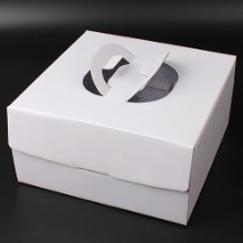화이트 케익상자(높이15cm) 4호 - 1개(받침별도)