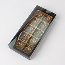 PET 투명 블랙 슬리브 초콜릿상자(금색내피) 10구 - 1개