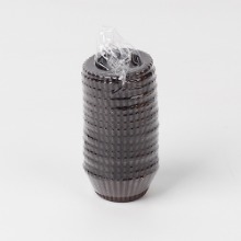 미니 색지컵(초콜릿유산지컵) 25mm 초코 - 375장 (1줄)