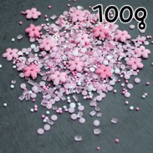 핑크 벚꽃 믹스 스프링클 -  100g