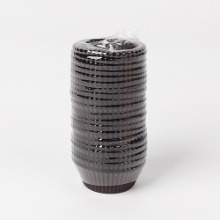 미니 색지컵(초콜릿유산지컵) 33mm 초코 - 500장 (1줄)