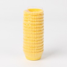 미니 색지컵(초콜릿유산지컵) 28mm 노랑 - 250장 (1줄)