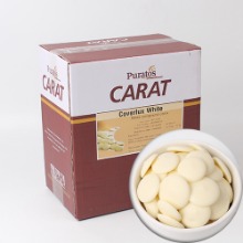 [대용량] 카랏 커버럭스 코팅 초콜릿(화이트) - 10kg (1박스)