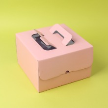 이지핸들 핑크 케익상자 2호 - 1개(받침별도)