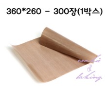 [대용량] 테프론시트 1/2빵판용(소1/2)(260*360) - 300장 (1박스)