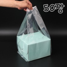 클리어 케익상자 비닐백(PE비닐백) 1호 - 50장