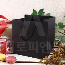 블랙 초콜릿 종이쇼핑백 (2호) - 1개