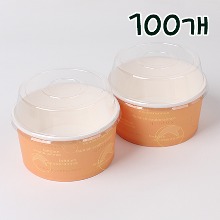 원형 쉬폰컵(쉬폰케익컵,베이킹컵) 미니 - 100개(뚜껑 포함)