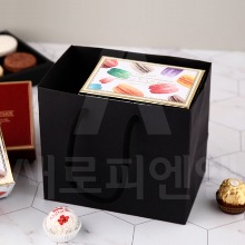 블랙 초콜릿 종이쇼핑백 (1호) - 1개