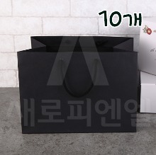 블랙 초콜릿 종이쇼핑백 (7호) - 10개
