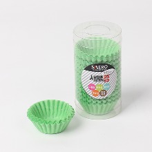 미니 색지컵(초콜릿유산지컵) 33mm 그린 - 300장 (1통)