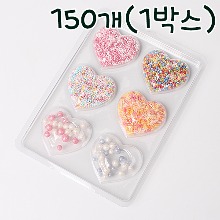 [대용량] 구슬모음 슈가데코 6종 스프링클 - 150개 (스프링클+하트몰드)