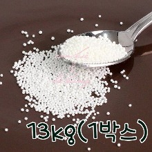 [대용량] 화이트 논파레일 스프링클 - 13kg (1박스) (흰구슬,좁쌀)