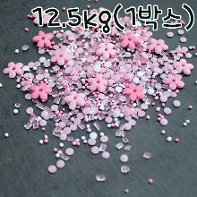 [대용량] 핑크 벚꽃 믹스 스프링클 - 12.5kg(1박스)