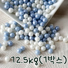 [대용량] 트윙클 펄 블루 구슬 스프링클 - 12.5kg (1박스) (아라잔)