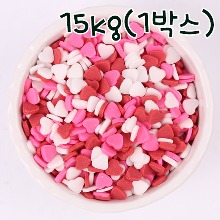 [대용량] 삼색하트 스프링클 - 15kg(1박스)