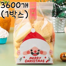 [대용량] 크리스마스 산타 쿠키받침 - 3600장(1박스)