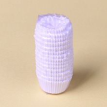 DL 미니 색지컵(초콜릿유산지컵) 33mm 화이트 - 약 250장(1줄)